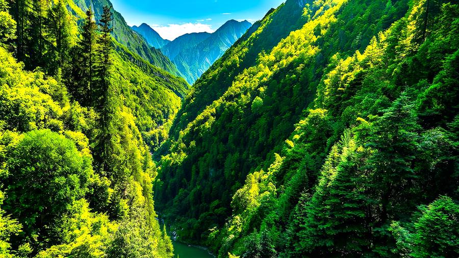 桃源仙谷自然风景区图片
