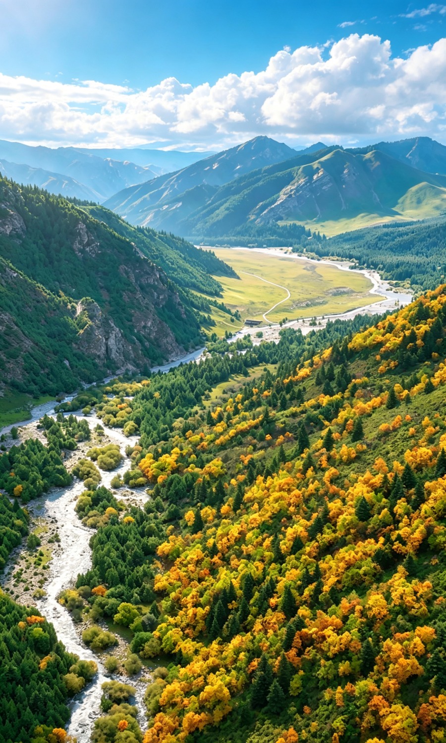 祁连山冰沟河景区图片