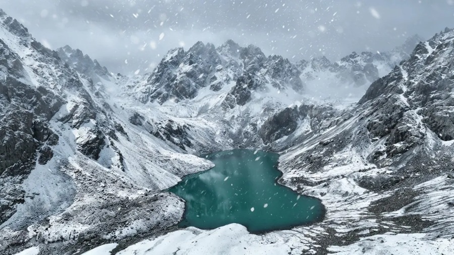 祁连山冰沟河景区图片